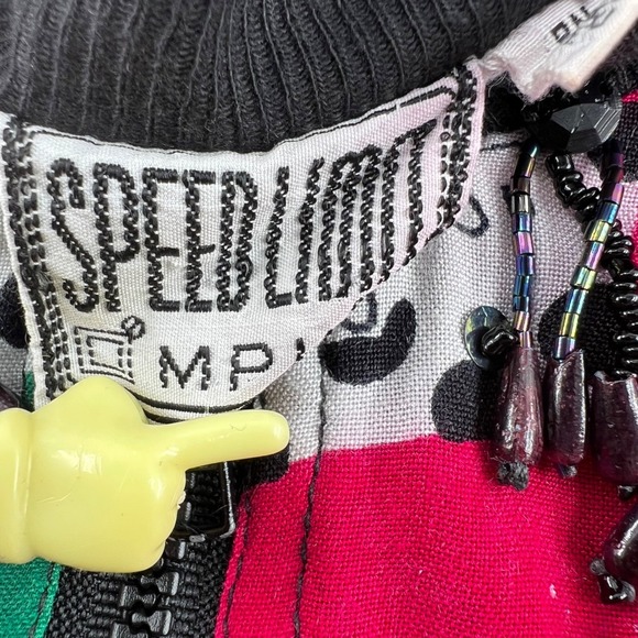 Speed Limit MPH Vintage Floral Women's Small Jacket 90s Bohemian Cotton Flower - Picture 4 of 8